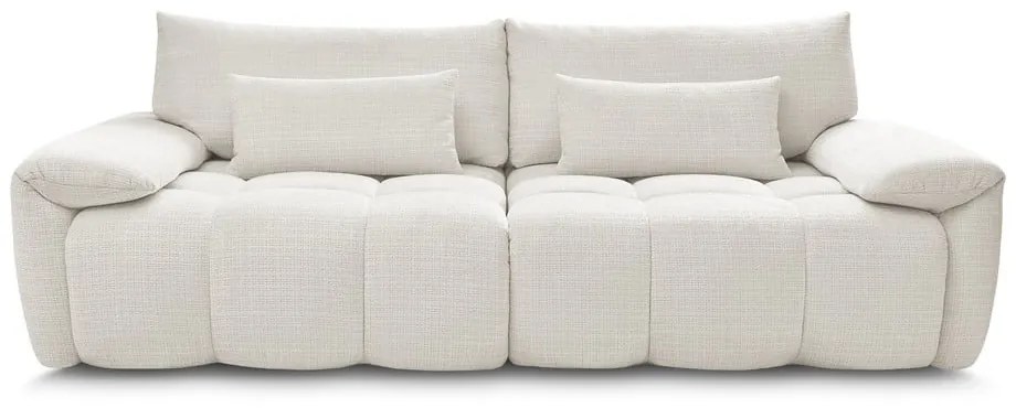 Fehér zsenília kanapé 264 cm Ivane – Bobochic Paris