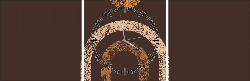Kép - Narancssárga ívek N⁰1 (órával) (90x30 cm)