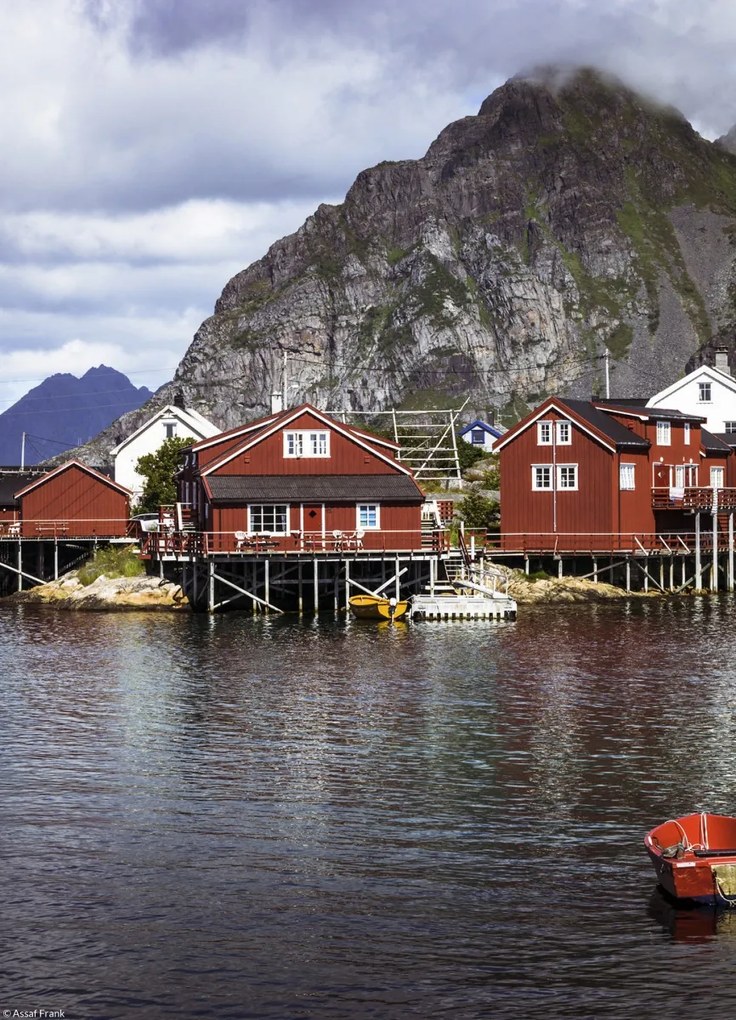 Poszter 20,5x28,4cm Halászfalu a vízparton 3, Assaf Frank