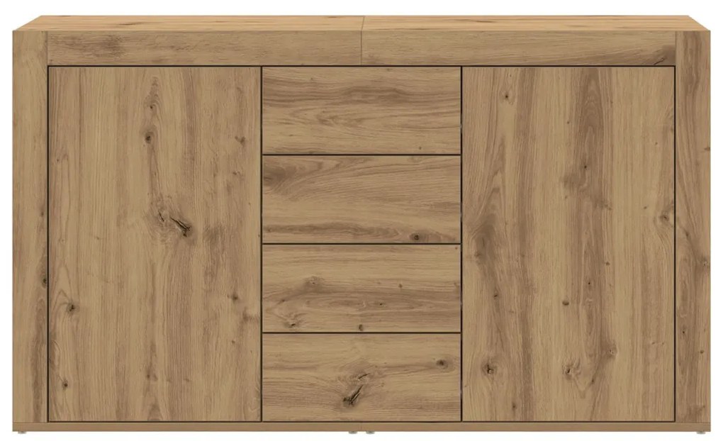 Oldalfal Kézműves tölgy Szerelt fa 120 x 36 x 69 cm Tároló fal