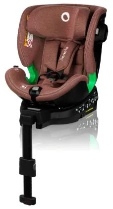 Lionelo - HARMONY i-Size forgatható autós gyerekülés alappal 40-150 cm téglavörös