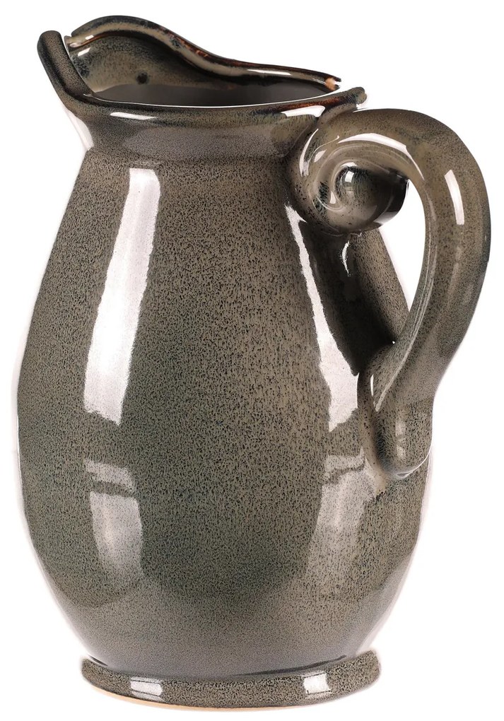 Kerámia kancsó szürke, 15 x 16 x 23 cm, közepes, 23 cm