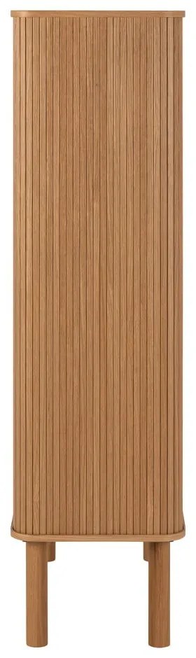 Natúr színű szekrény tolóajtóval, tölgyfa dekorral 80x145 cm Langley – Actona