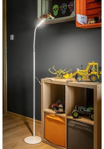 Lámpa Állólámpa YORK 10W, 900lm, AC220-240V, 3 fokozatú fényerő, 3-CCT, távirányító ,PF>0,5, Ra>85, fehér