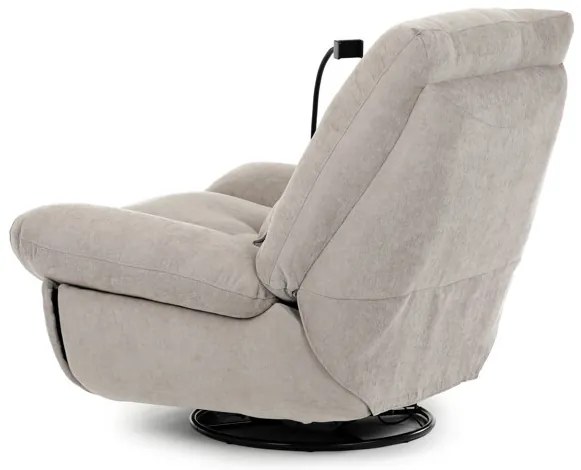 Relax fotel beépített elektromos vezérléssel, bézs szövetkárpittal. TV-7089 LAN2