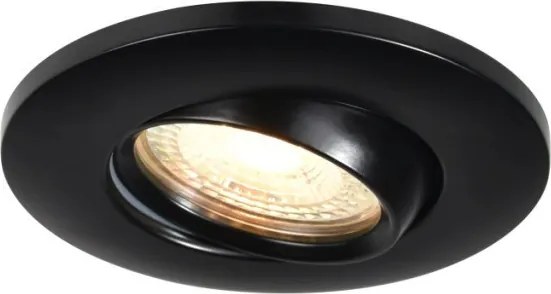 NORDLUX 2210100003 UMBERTO Fürdőszobai Beépíthető Lámpa Fekete GU10 IP44