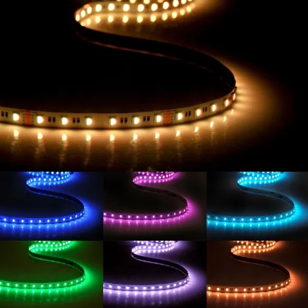LED RGBW dimmelhető szalag 3m LED/22W/24/230V + DO