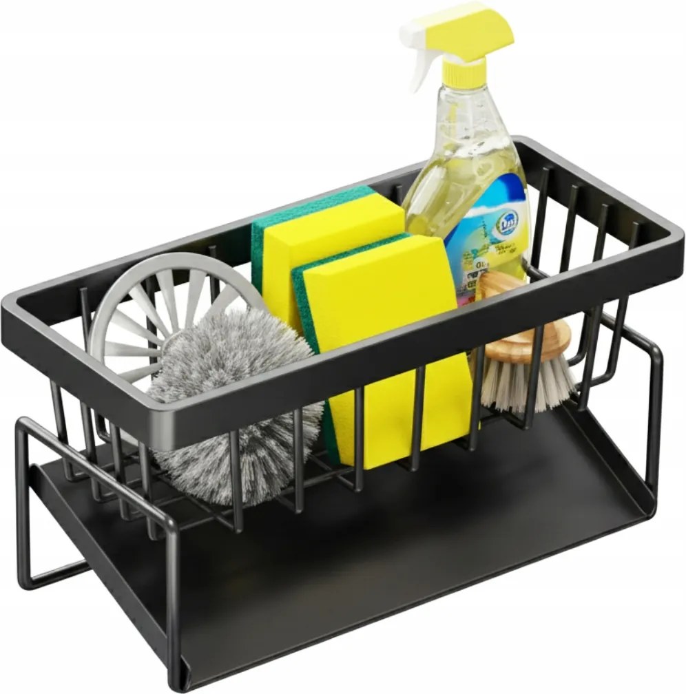 Mosogató Rendszerező Csepegtető Folyadék Edényekhez Szivacs Tartó Kosár Polc