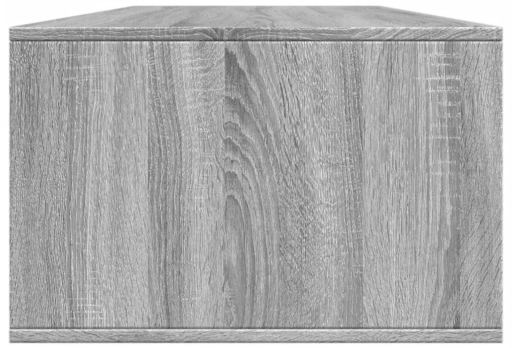 Szürke sonoma szerelt fa dohányzóasztal 102x55x35 cm