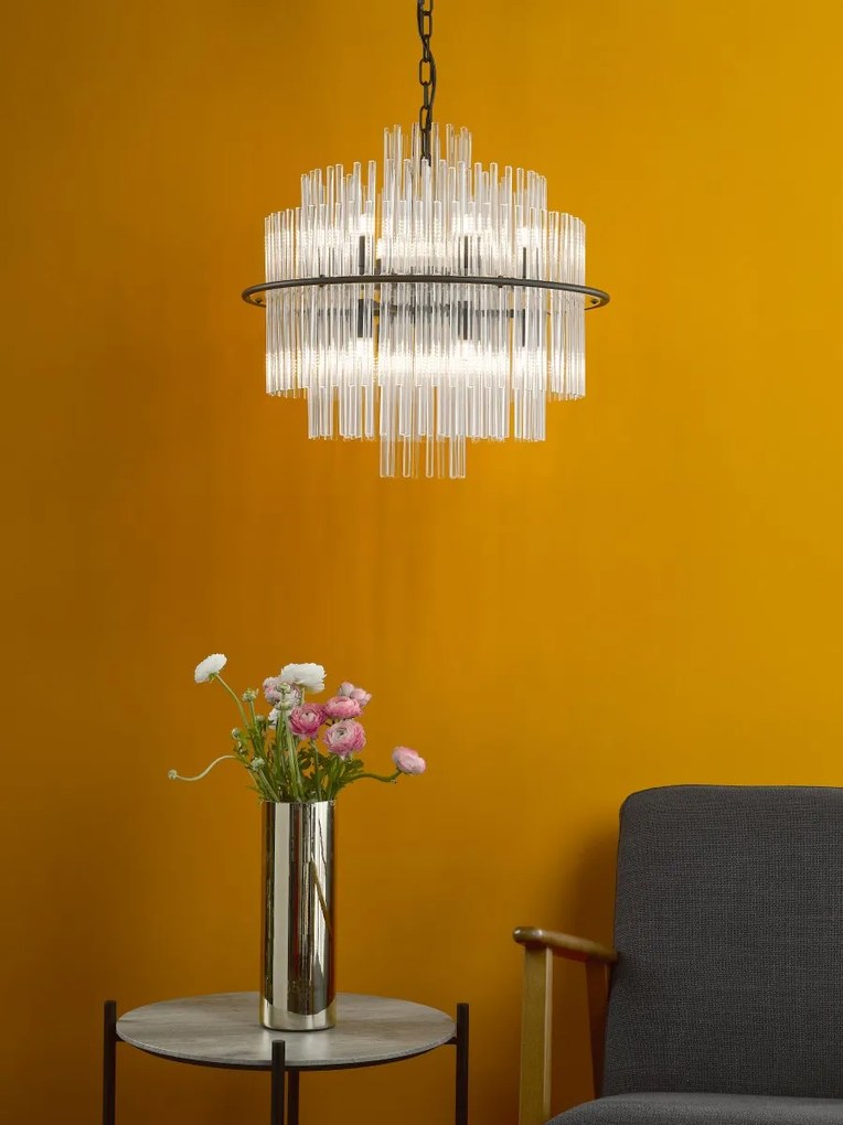 Dar Lighting glamour modern függeszték lukas fekete darluk1722
