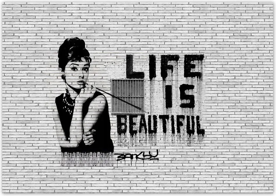 Poszterek A0 Szint Banksy Life is beautiful