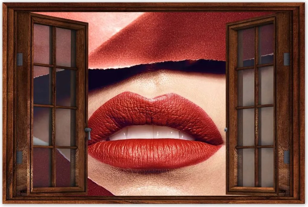 Poszter 60x40 Női ajkak Ajkak