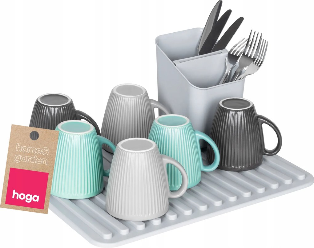 Hoga 1002 Szőnyeg Evőeszköz Cseppegtető s.szürke Szett