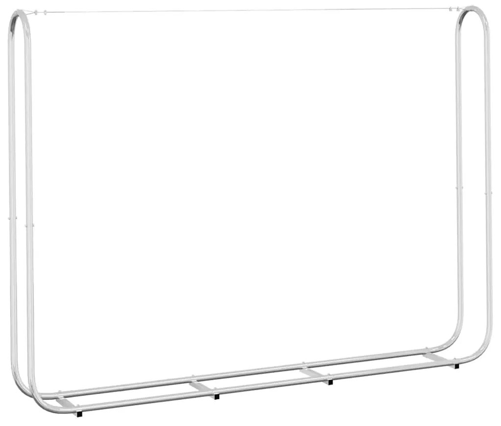 horganyzott acél tűzifatároló 200x25x150 cm
