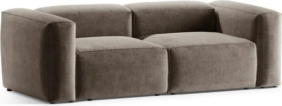 Barna kanapé 224 cm Bergamo – Cosmopolitan Design