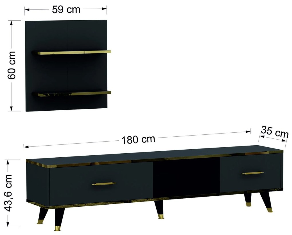 Nappali fal Mevala 2 (antracit) . 1095634