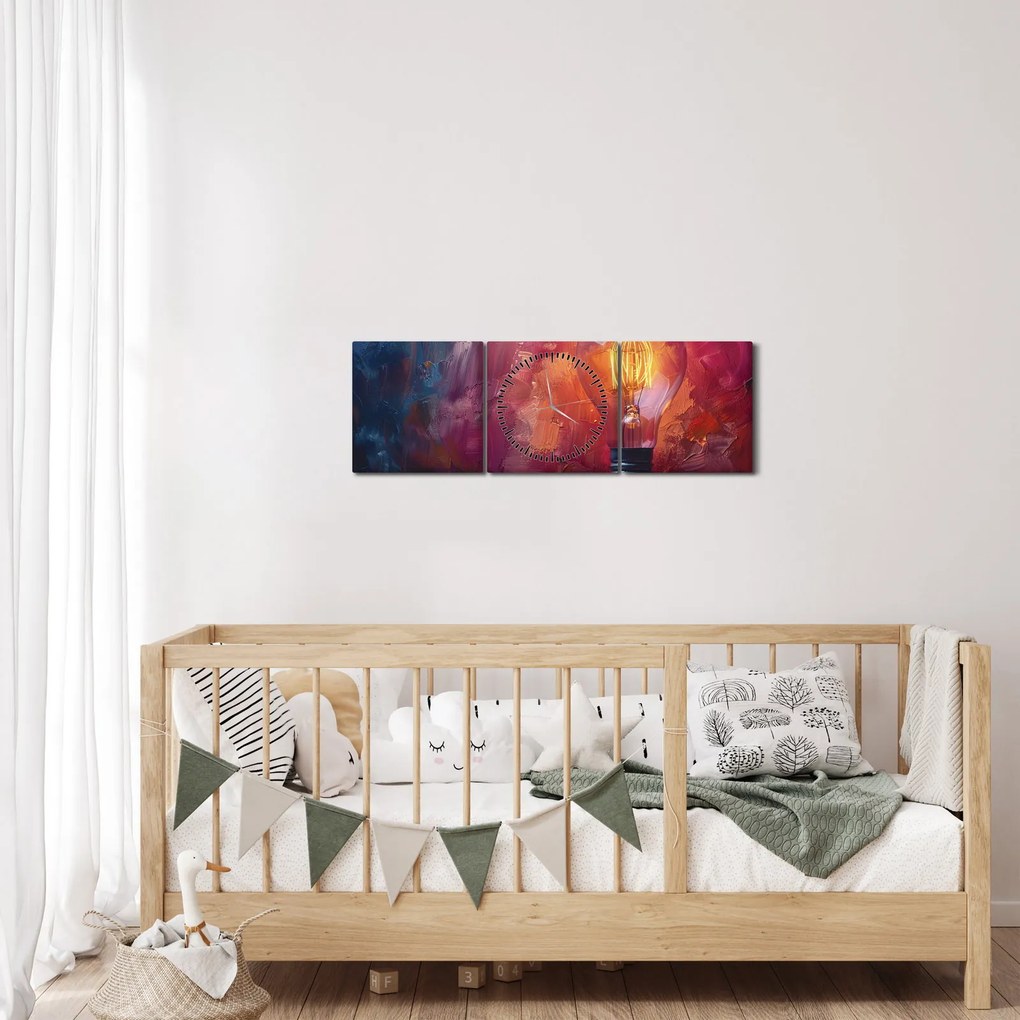 Kép - Ötlet (órával) (90x30 cm)