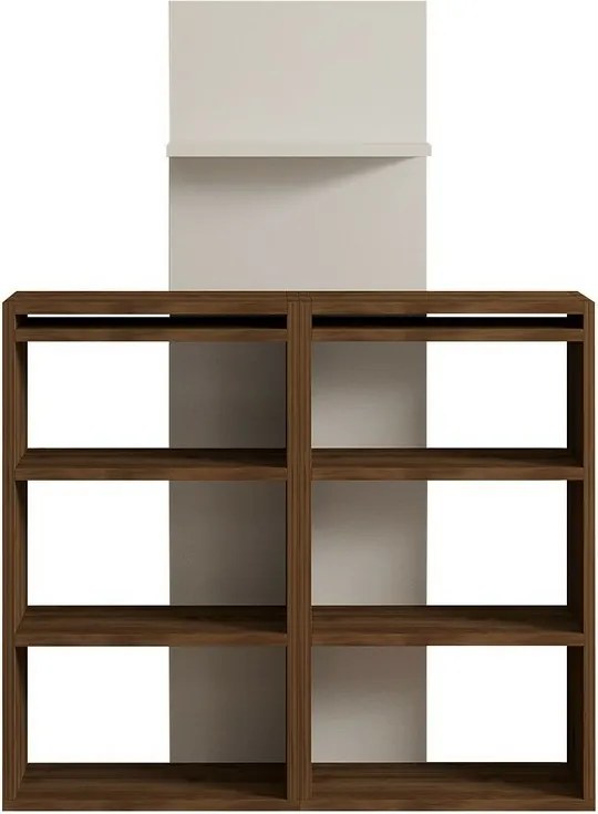 Handy Walnut and White íróasztal