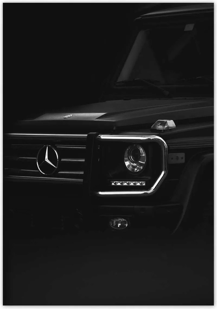 Poszterek 70x100 Mercedes fekete Terepjáró