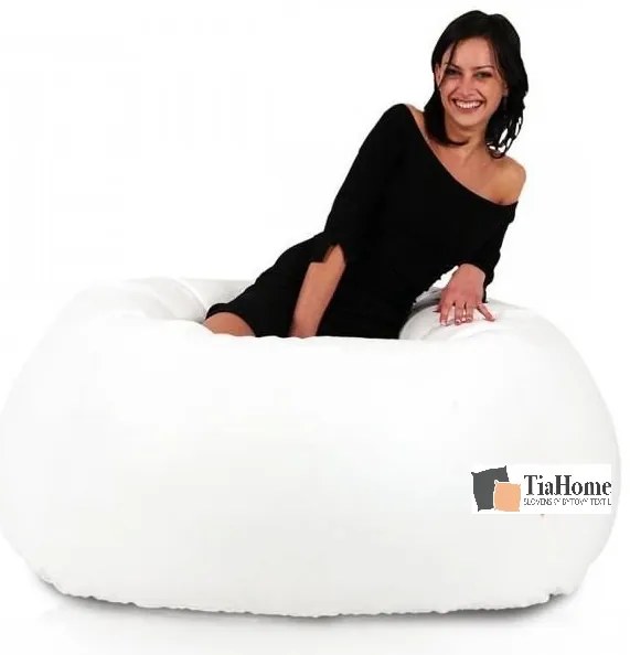 Babzsák labda Maxi ökobőr TiaHome - Narancssárga