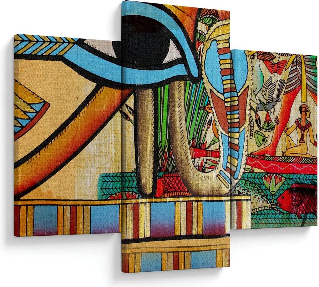 Egyiptomi motívumú kép (90x60 cm)