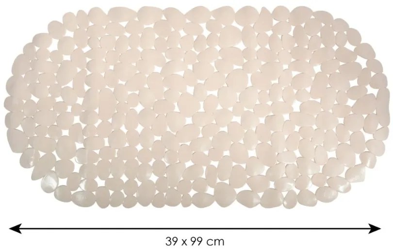 Spirella GALETS csúszásgátló fürdőkád alátét,bézs, 99 x 39 cm