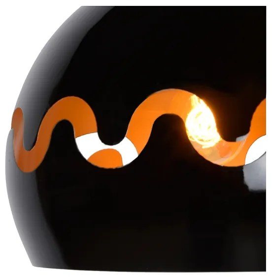 Lucide 30484/28/30 - Csillár zsinóron CORENTIN 1xE27/60W/230V fekete