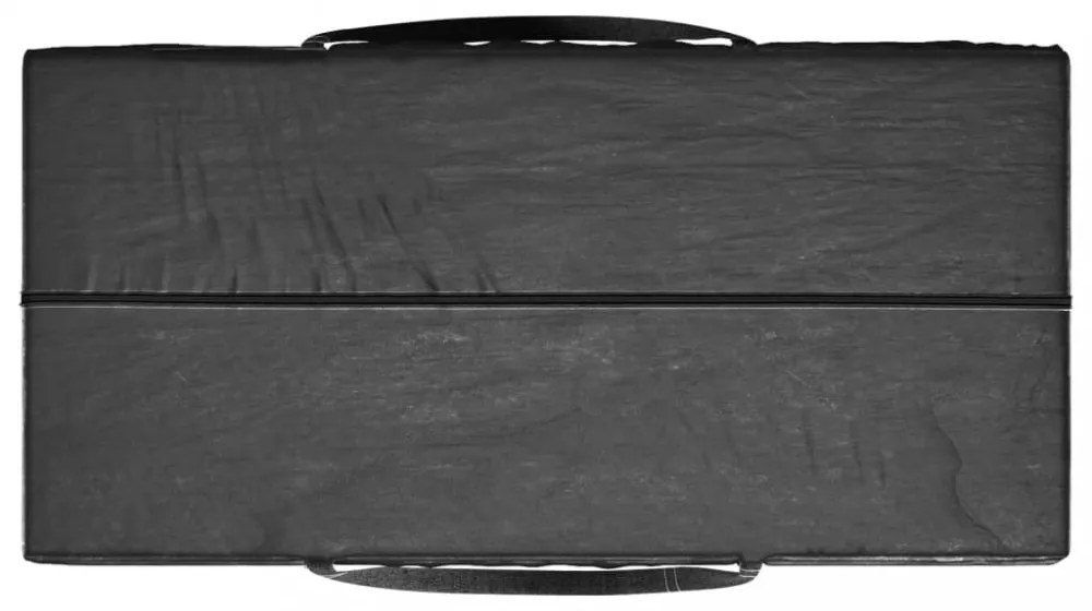 2 db fekete polietilén kerti párnatároló zsák 150 x 75 x 75 cm