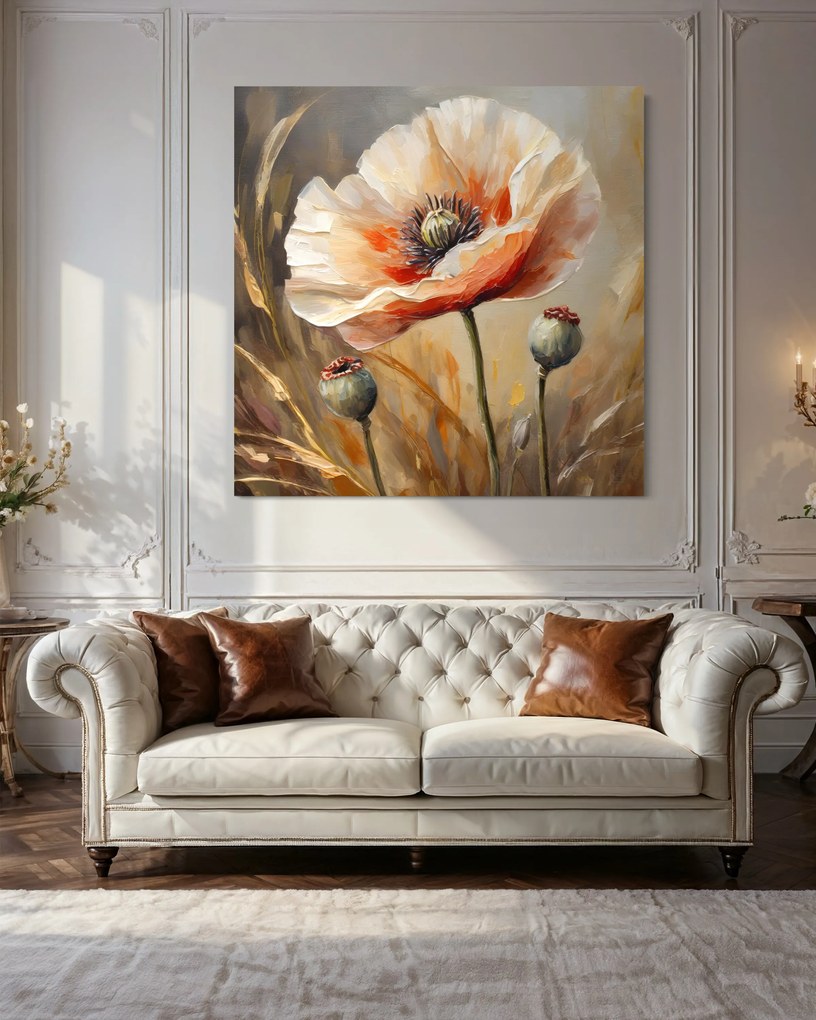 Gario Vászonkép Pipacsok, mint a festett Méret: 60 x 60 cm
