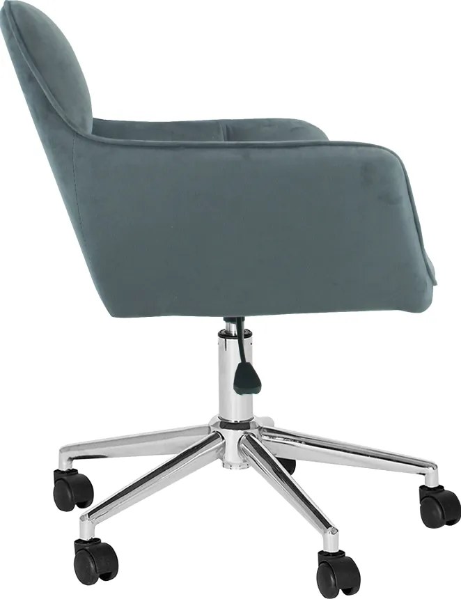 Irodai szék, szürke Velvet anyag/króm, HAGRID NEW