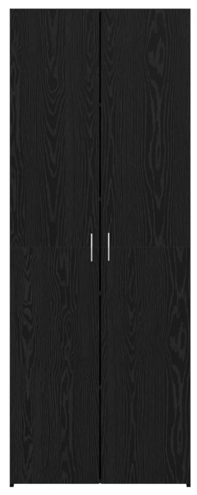 fekete tölgy magas szekrény 70x42.5x185 cm Szerelt fa