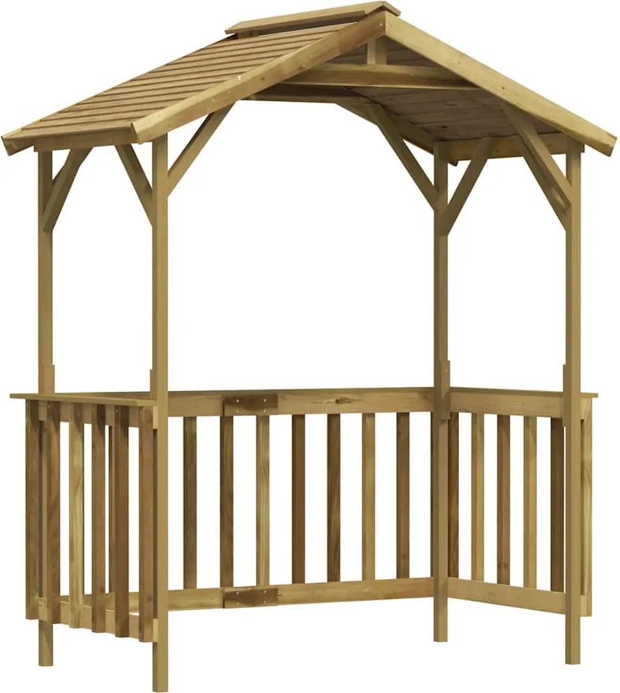 vidaXL impregnált fenyőfa grillezőfészer 163,5 x 93 x 210 cm