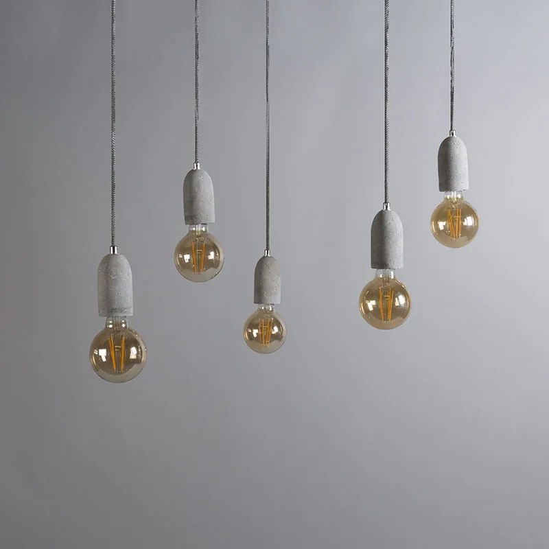 Ipari lógólámpa szürke betonból - Cava 5