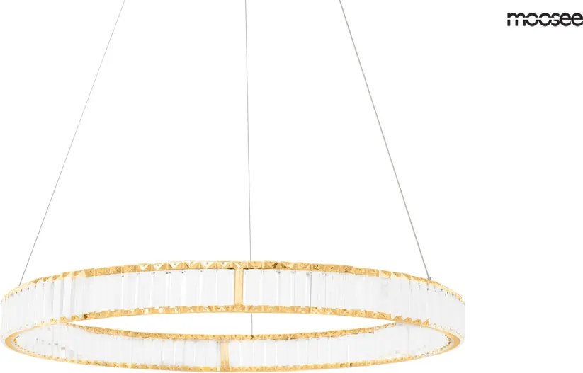 KING HOME MSE020100173 LIBERTY Kristály Függesztett Lámpa Arany LED IP20
