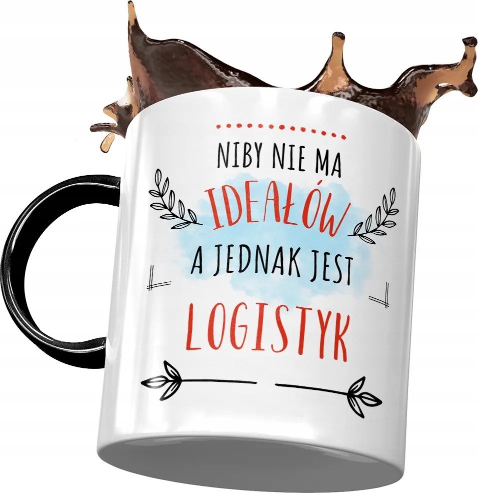 Fekete Bögre Logisztika Nincs Ideál Nyomtatott Fotó