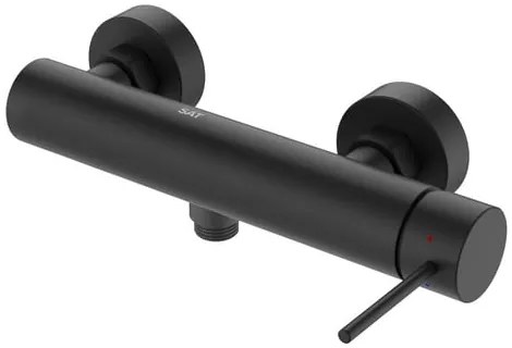 Zuhany csaptelep SAT Aurum zuhanyszett nélkül 150 mm fekete matt SATBAUR268C