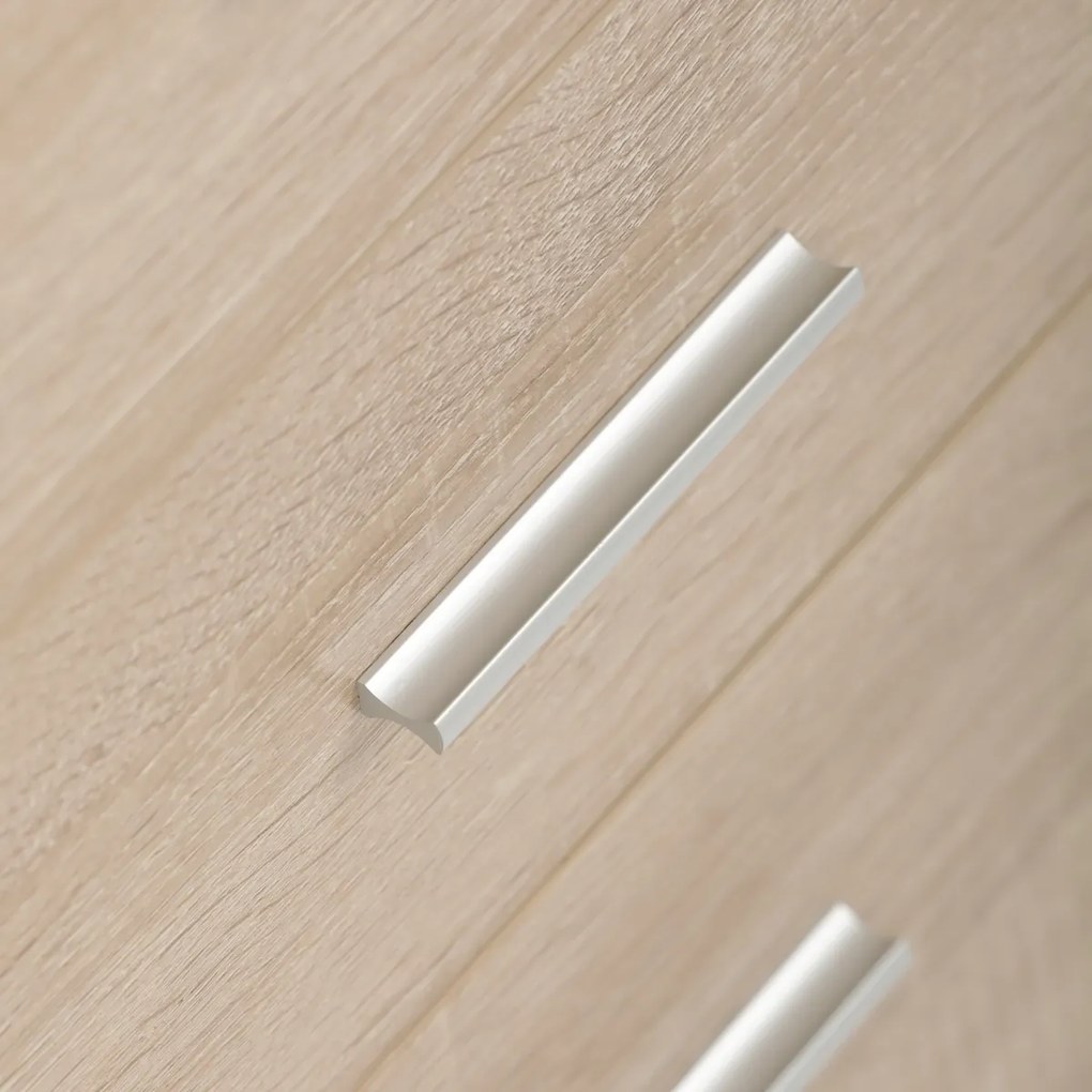 Irodai asztal 3218 SON, fehér és sonoma tölgy