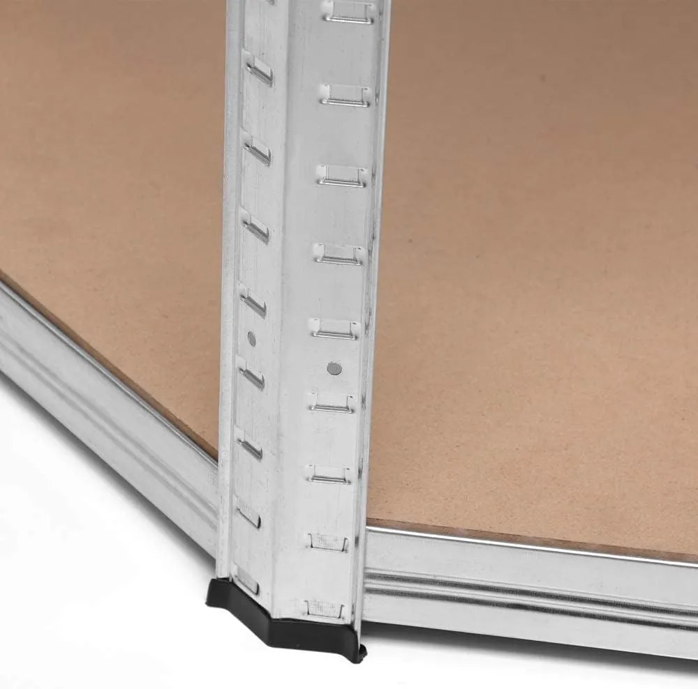 monzana® Sarokpolc 180x70x40 cm - ezüst