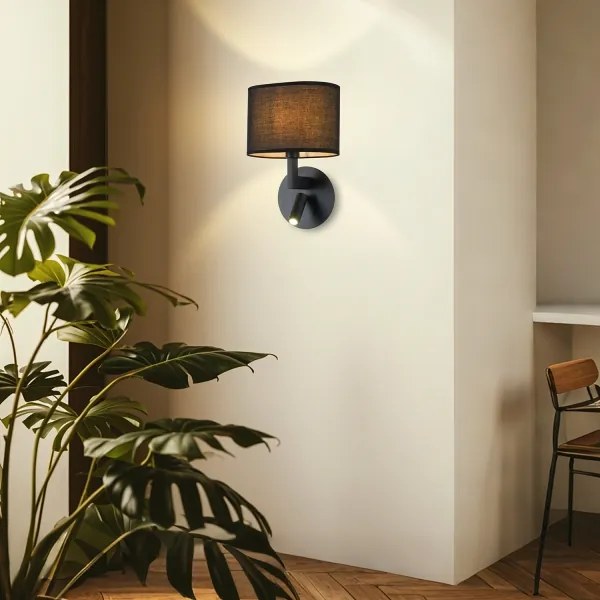 Brilagi - DAYA LED fali lámpa 1xE14/40W/230V + LED/3W fekete