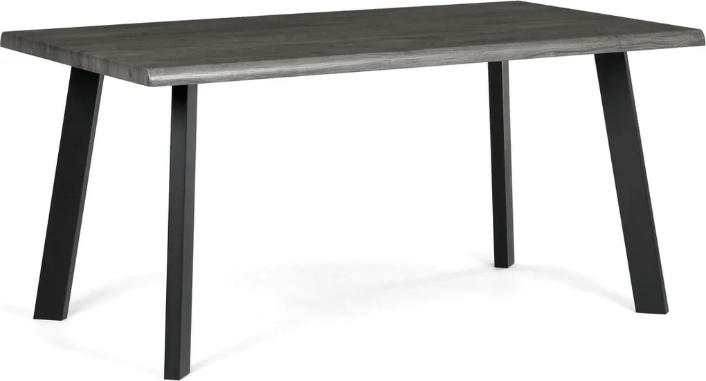 Étkezőasztal 160 × 90 cm MDF szürke tölgy GREY