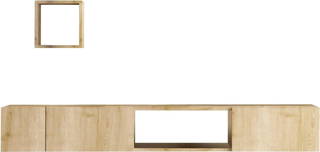 TV szekrény "AVIOR" 180x25x32 cm, tölgy szíinű