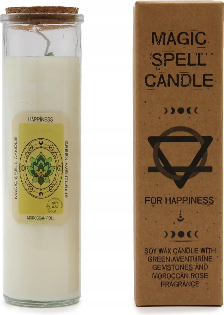 Szója illatgyertya Nagy Szándék Ajándék Üveg Díszes Rózsa