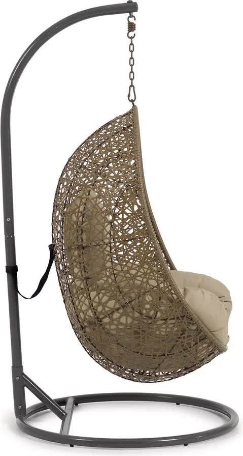 Bézs műrattan kerti függőfotel Florina – Kave Home