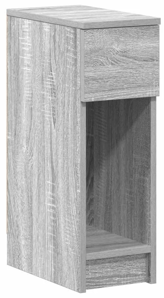 éjjeliszekrények fiókos 2 db szürke sonoma 20 x 36 x 60 cm