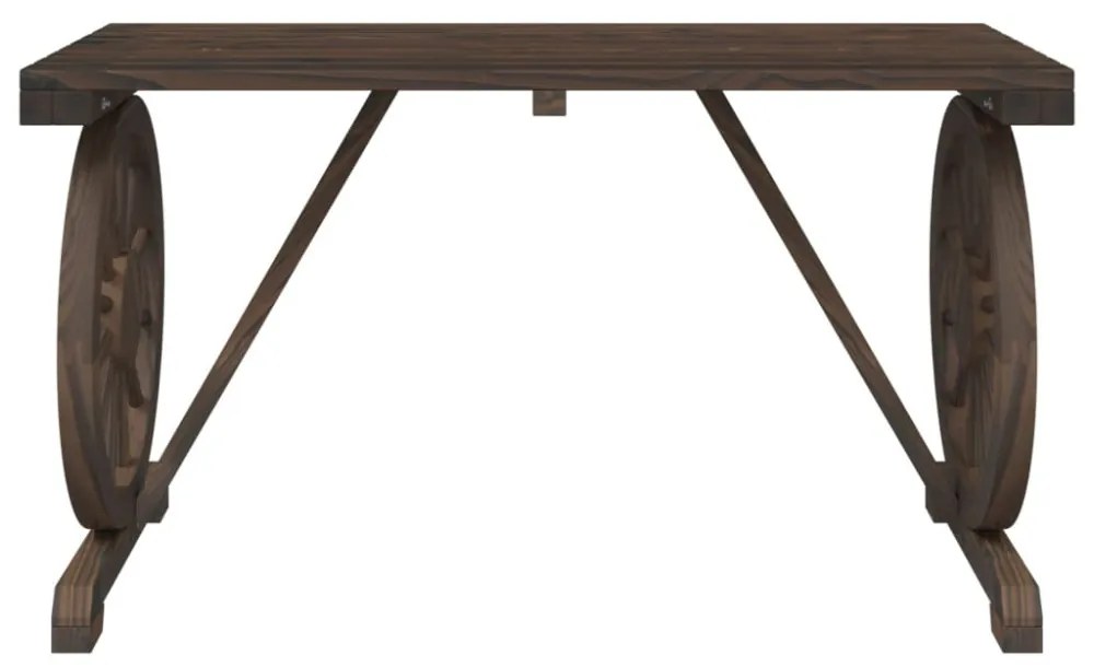 tömör fenyőfa kerti asztal 115 x 55 x 65 cm