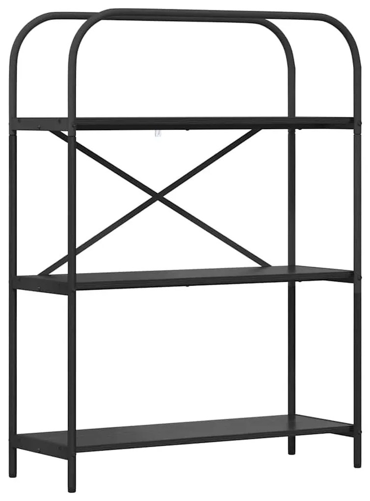 Könyvespolc Musta tammi 80 x 30 x 109 cm Faanyag