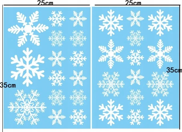 Ecarla Karácsonyi ablakmatrica 2 lap 25 x 35 cm NKD08