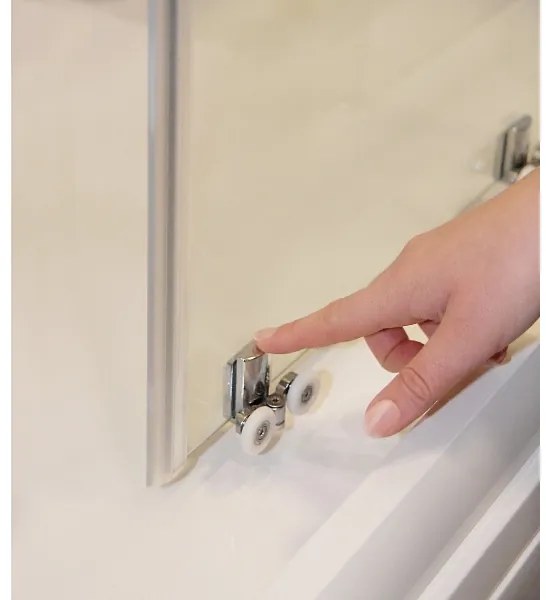 Ravak X1LM70300Z1 - négyrészes sarokkabin BLIX SLIM 90x90 cm fekete