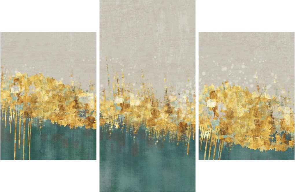 Kép - Textúra arany díszítéssel (90x60 cm)