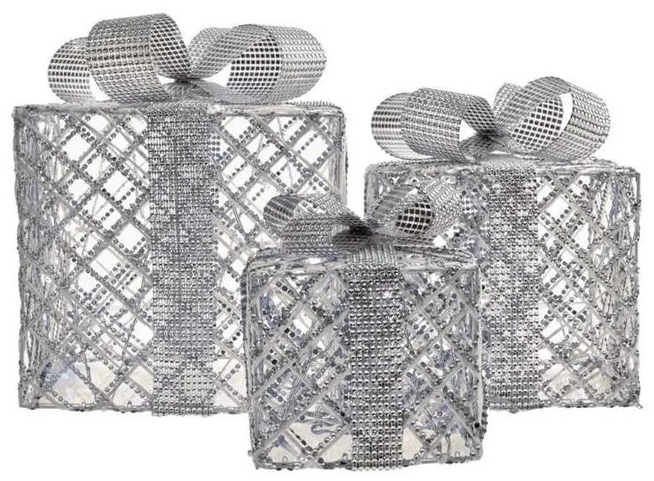 LED Karácsonyi dekoráció 72xLED/1,35W/230V ezüst